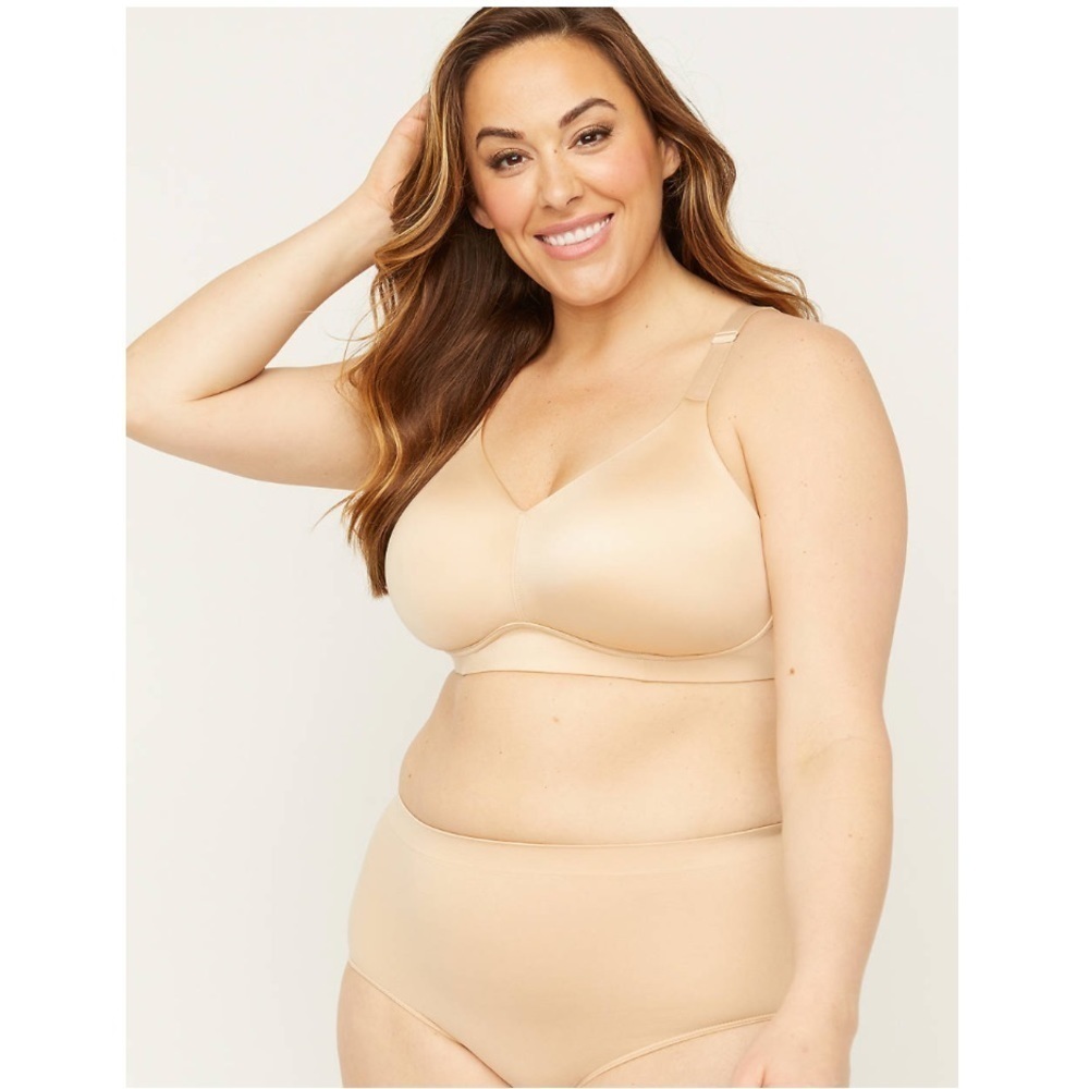 LAST ONE AVAILABLE!! - New Plus Size No Wire Back Smoother Bra Nude Size 54D